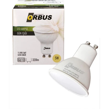 Orbus Gu10 Çanak 5Watt Led Spot Ampul - 4000K Doğal Gün