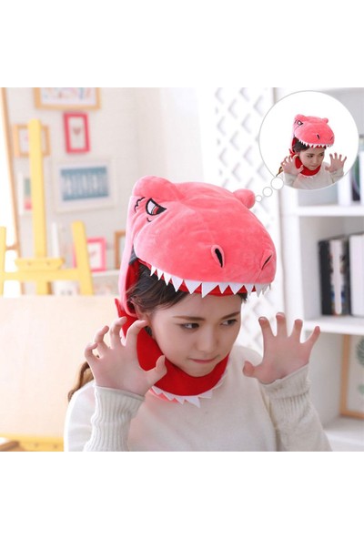 Bacca 2x Sevimli Dinozor Cosplay Headgear Sevimli Fotoğraf Cadılar Bayramı