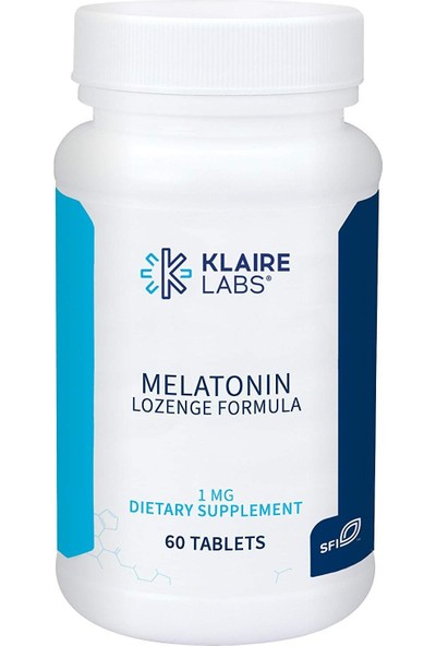 Klaire Labs Melatonin Lozenge Formula - 60 Dilaltı Tablet - 1 mg