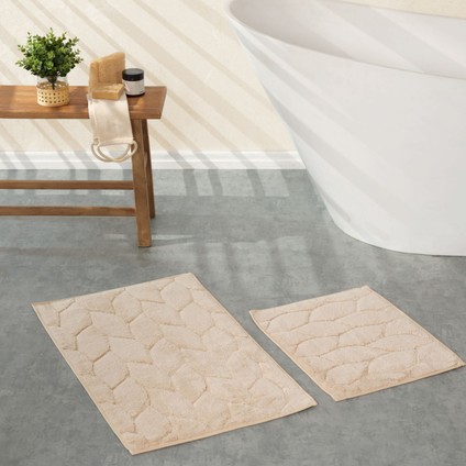 Elegant Vizon Paspas Set 50X40 cm 50X80 cm