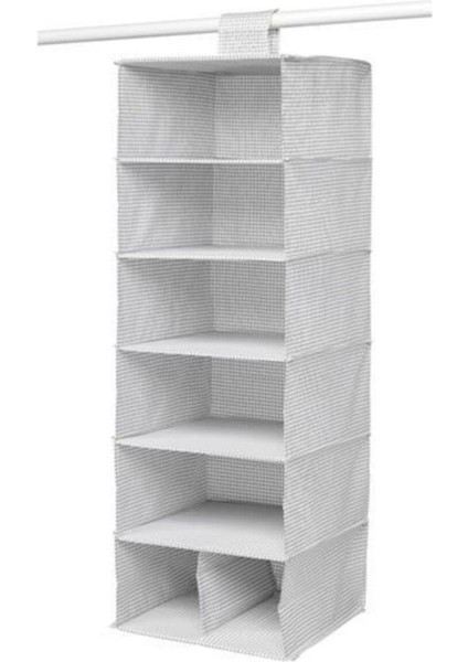 Dolap Içi Bölmeli Düzenleyici Ölçü 30X30X90 cm Beyaz-Gri Renk Bölmeli Düzenleyi