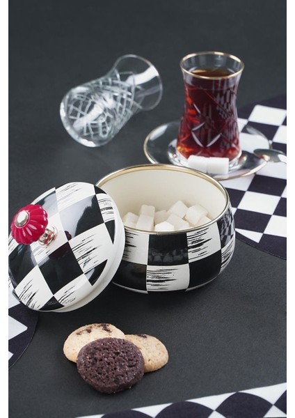 22-0244 Qualita King Emaye Kapaklı Şekerlik