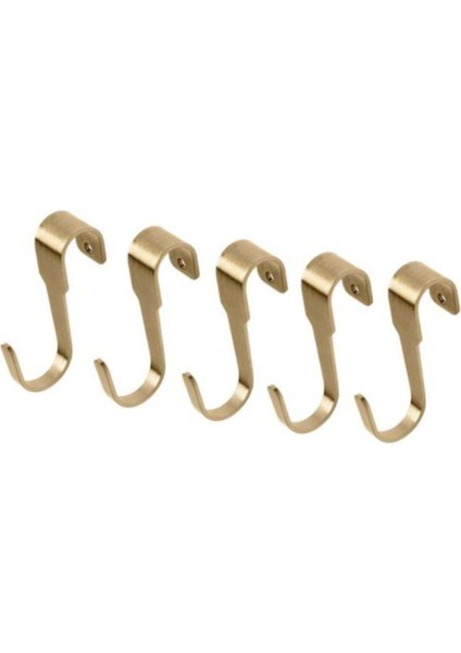 Pirinç Rengi Metal Kanca 5 Adet