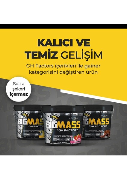 Bigmass Mass Gainer Gh factors Karbonhidrat Protein Muz Aroma 3000g modelleri