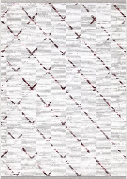 Ipek Mekik Halı Gaspara 14854 Gri Marsala Modern Salon Halısı