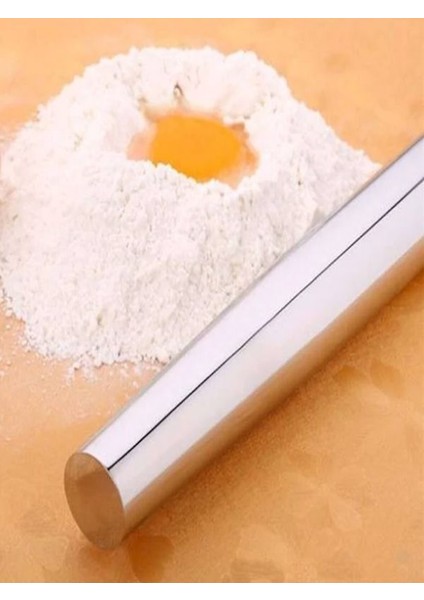 Oklava Hamur Yufka Açmalık Oklavalık Pratik Paslanmaz (KROM) (85 CM) modelleri