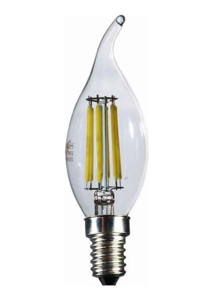 Kıvrık Uç 6W E14 660LM Ampul - 6500K Beyaz Işık