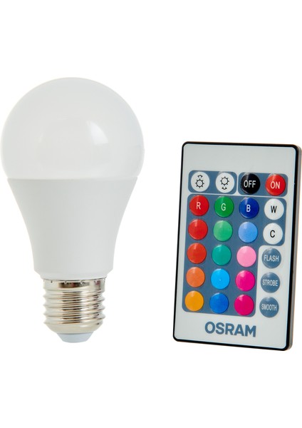 Rgb E27 A60 9W/27K-65K 806LM Renk Değiştiren Kumandalı Ampul