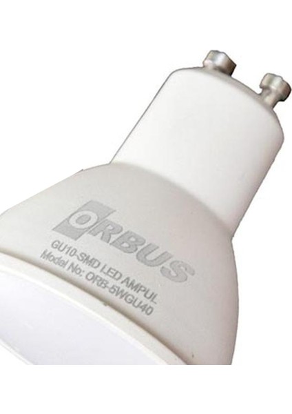 Gu10 Çanak 5Watt Led Spot Ampul - 3000K Sarı Işık