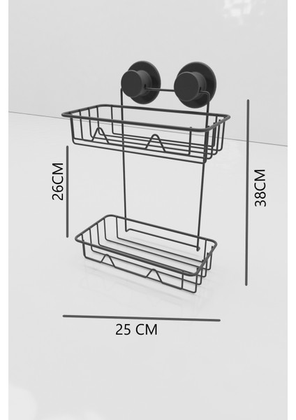Kopya - Iki Katlı Vakumlu Banyo Rafı fiyatları