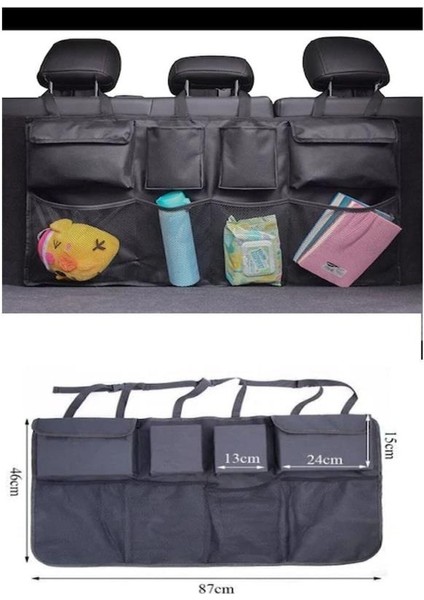 Ankaflex Araç Içi Bagaj Eşya Düzenleyici Oto Bagaj Organizer 8 Cepli Fileli fiyatları