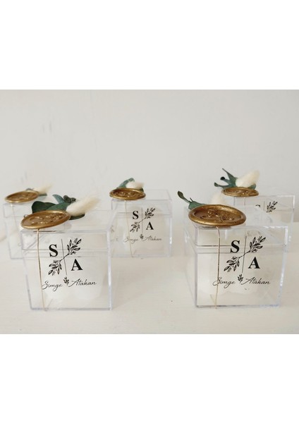 Hediyelik Mühürlü Kutu Mum 20 Adet modelleri