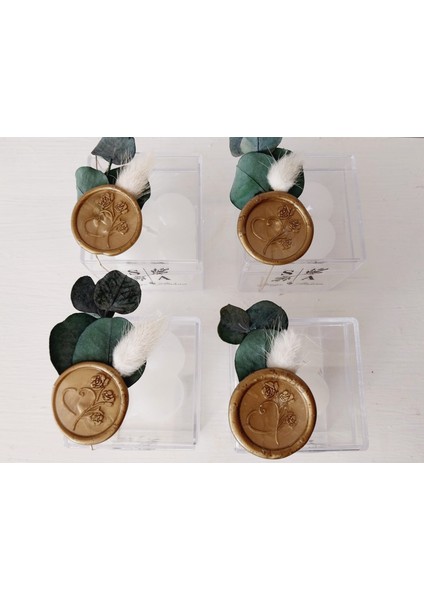 Hediyelik Mühürlü Kutu Mum 20 Adet indirimleri