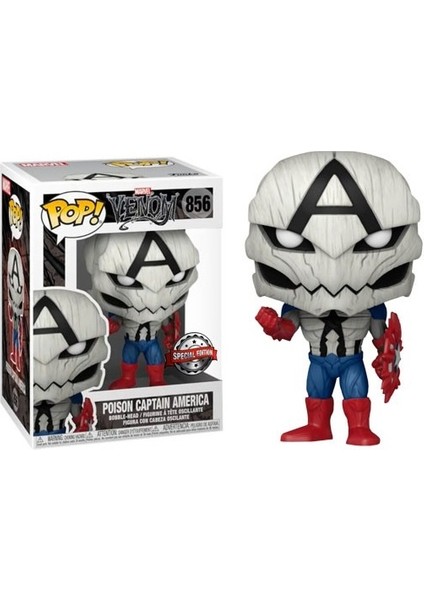 Pop Venom Poison Captain America Exclusive Figür Limited Edition Marvel Venomized