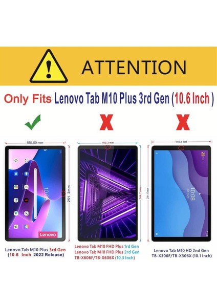 Lenovo Tab M10 Plus 3. Nesil 10.6 (Gen 3 2022) TB125F - TB128F Uyumlu Ekran Koruyucu Nano