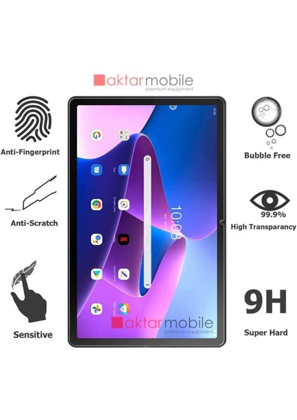 Lenovo Tab M10 Plus 3. Nesil 10.6 (Gen 3 2022) TB125F - TB128F Uyumlu Ekran Koruyucu Nano