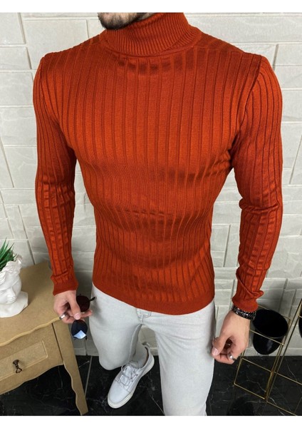 Erkek Kiremit Boğazlı Kazak modelleri