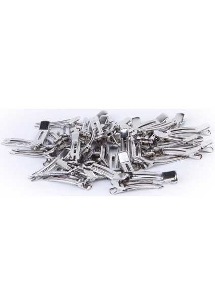 50 ± Çift Sivri Timsah Klipsler Diy Saç Bağları (Yurt Dışından)