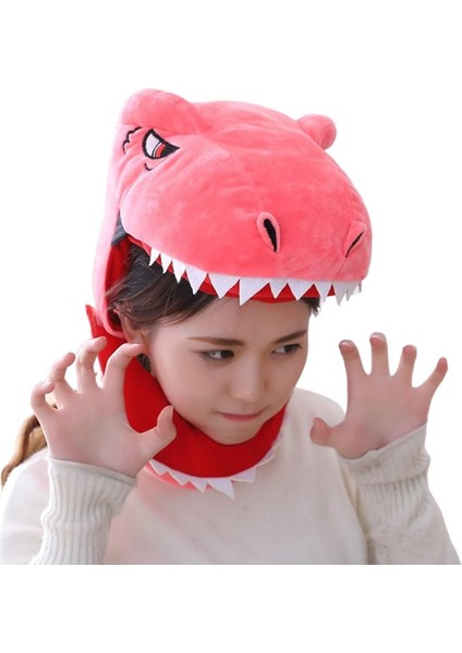 2x Sevimli Dinozor Cosplay Headgear Sevimli Fotoğraf Cadılar Bayramı