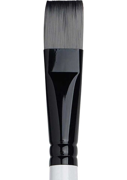 Professional Akrilik Uzun Saplı Sentetik Kısa Yassı Fırça No:20