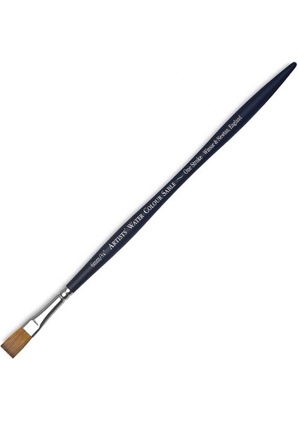 Professional Kolinsky Kısa Saplı Samur One-Stroke Fırçası No:1/4 (6mm)
