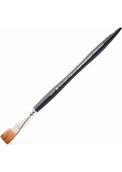 Professional Kolinsky Kısa Saplı Samur One-Stroke Fırçası No:1/2 (13MM)