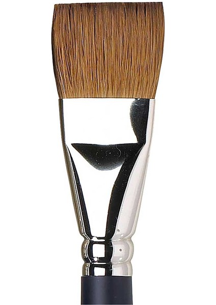 Professional Kolinsky Kısa Saplı Samur One-Stroke Fırçası No:1 (25MM)