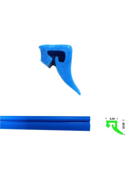 Cnc Tezgah Eksen Sıyırıcı Hareketli Eleman Fitili 1 Metre Siyah Cnc-04