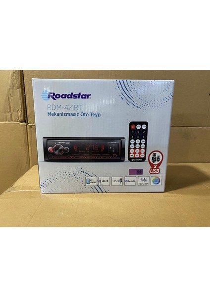 RDM-421BT 4X50W Bt/2xusb/sd/fm/aux Oto Teyp