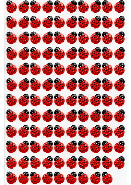 Sticker Kabartmalı A4 Boyutunda Stiker Defter, Planlayıcı Etiket (LIM047) - Minik Uğurböceği