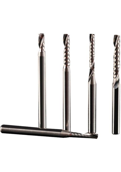 Gravür Tek Kenarlı Freze Bıçağı Spiral Akrilik Kesme 3.175X12MM