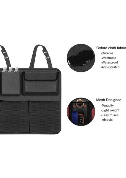 Oto Araç Içi Bagaj Düzenleyici 8 Cepli Model Organizer