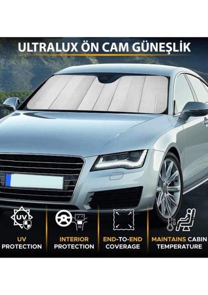 Ön Cam Metalize Perde 130 cm x 60 Uyumlu