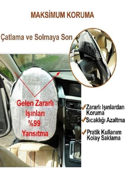 Direksiyon Güneşliği Araç Direksiyon Güneş Koruyucu Kılıf