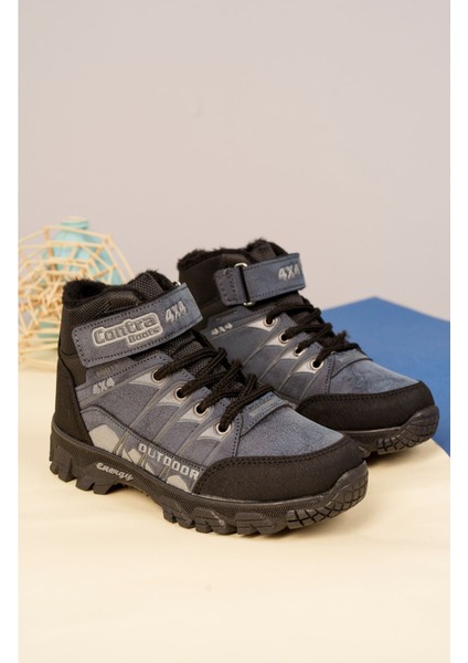 Unisex Çocuk Cırtlı Gri Tracking Bot