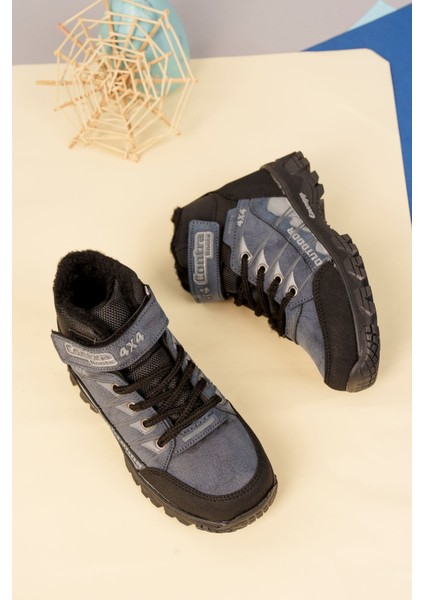 Unisex Çocuk Cırtlı Gri Tracking Bot