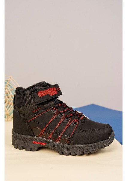 Unisex Çocuk Cırtlı Siyah Tracking Bot