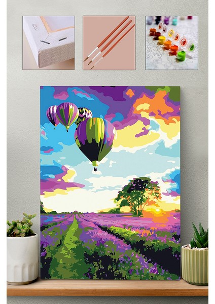 Renkli Gökyüzü Sayılarla Boyama Seti 40 x 50 cm