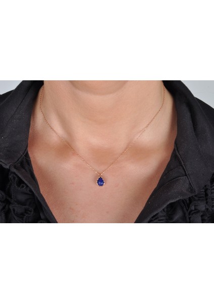 Lapis Lazuli Taşlı Gümüş Set