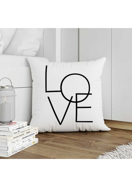Kırlent Kılıfı Love & Love 3 Lü Set