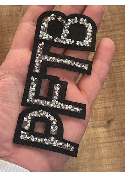 11X5 cm Ütü Ile Yapışan Pftb Yazı Harf Aplike Arma Yama Aksesuar