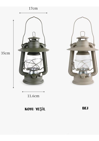 Glamping Klasik Gazyağı Lambası modelleri
