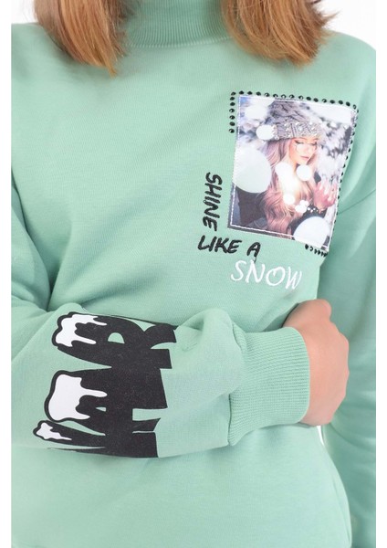 Toontoy Kız Çocuk Baskılı Nakışlı Sweatshirt fiyatları