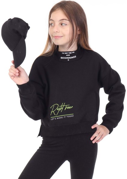 Toontoy Kız Çocuk Baskılı Sweatshirt
