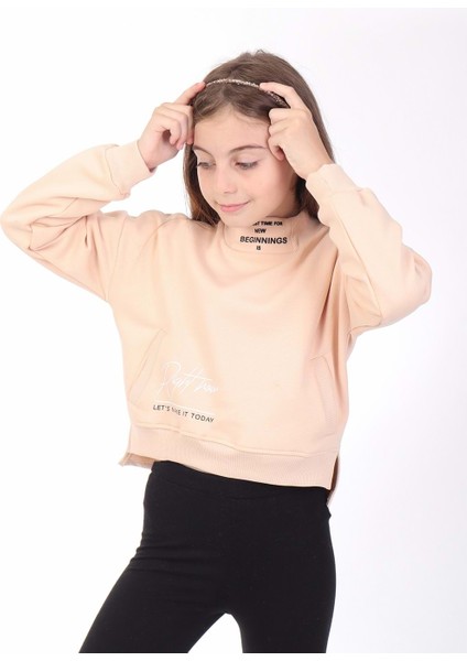 Toontoy Kız Çocuk Baskılı Sweatshirt