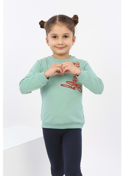 Toontoy Kız Çocuk Butterfly Nakışlı Sweatshirt fırsatları