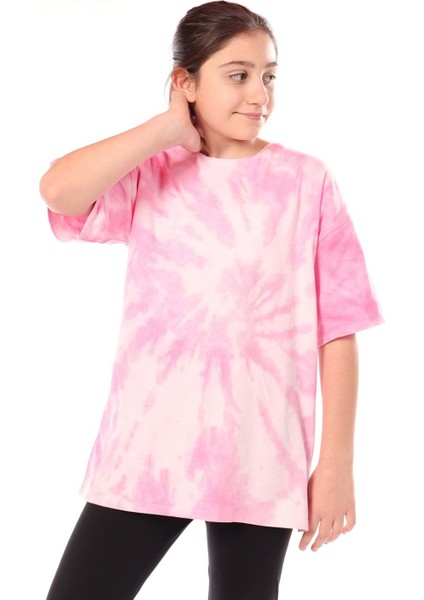 Kız Çocuk Batik Desenli Tişört10