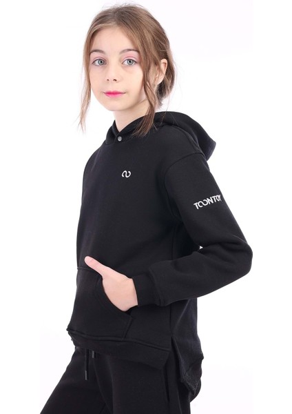 Toontoy Kids Toontoy Kız Çocuk Nakışlı Sweatshirt