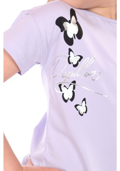Kız Bebek Varaklı Kelebek Baskılı Tişört10 fiyatları