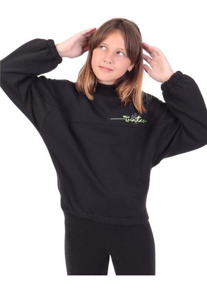 Toontoy Kız Çocuk Nakışlı Sweatshirt
